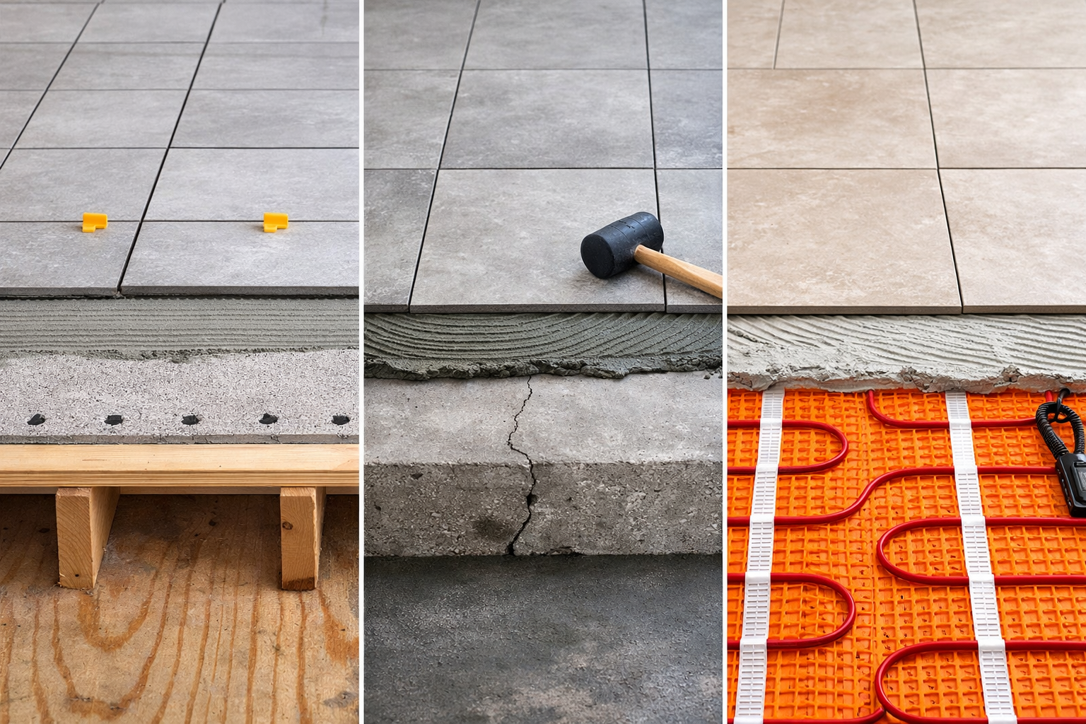 Tile Subfloor Requirements Explained: Wood, Concrete, and Heated Floor