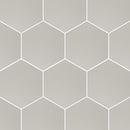 10x10 Solid Hexagon Light Grey Matte Porcelain Tile Final Sale