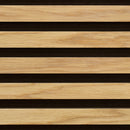 24x118 Light Oak Veneered Slat Acoustic Wall Panel (600x3000 mm)