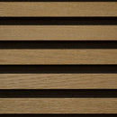 24x118 Oiled Oak Veneered Slat Acoustic Wall Panel (600x3000 mm)