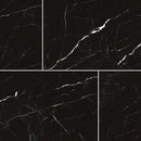 10.5mm 36x72 Black and White Root Polished Porcelain Slab Final Sale (24 CT/PA)