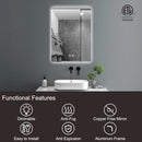 23.6"x31.5" Rectangle Round Corner Frameless Wall Mirror (WxH: 60x80cm)