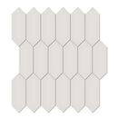 2x5 Architek Warm Grey Picket Glossy Glazed Porcelain  Mosaic