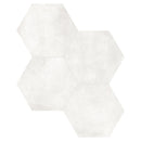 7x8 Hexagon Format Light Grey Porcelain Matte Tile
