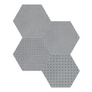 8.5" Drapery Cashmere Blend Hexagon Matte Pressed Glazed Porcelain Tile