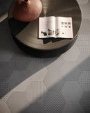 8.5" Drapery Cashmere Blend Hexagon Matte Pressed Glazed Porcelain Tile