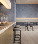 8.5" Drapery Denim Blend Hexagon Matte Pressed Glazed Porcelain Tile