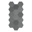 8.5" Drapery Silk Blend Hexagon Matte Pressed Glazed Porcelain Tile