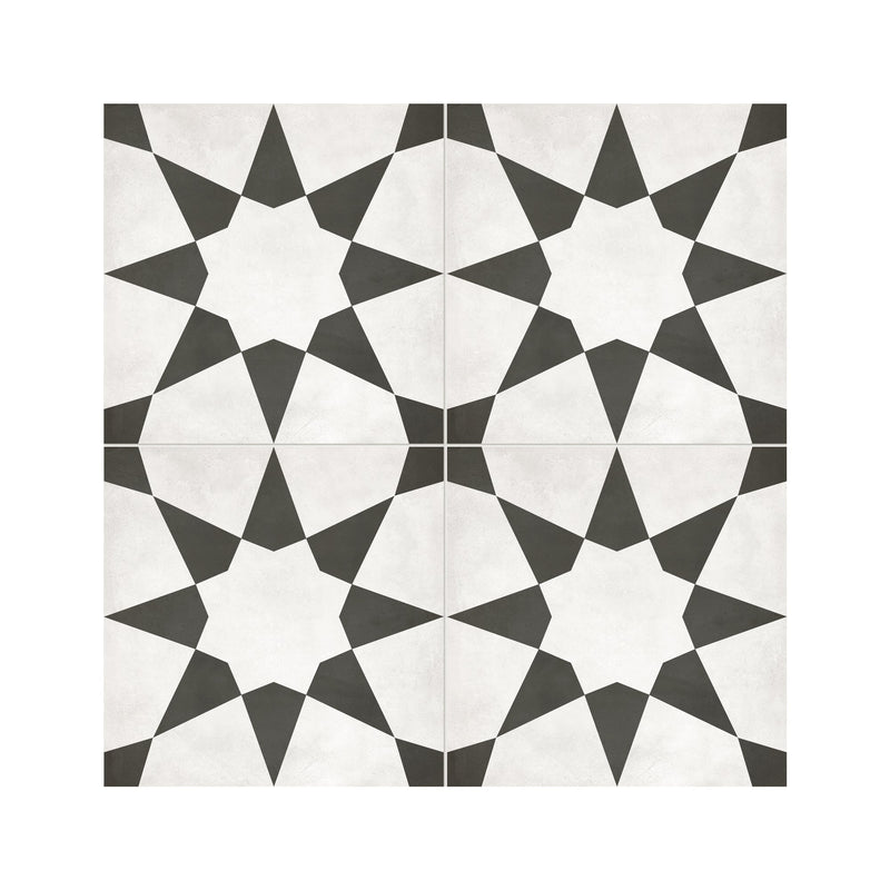8x8 Format Stellar Monochrome Porcelain Matte Tile