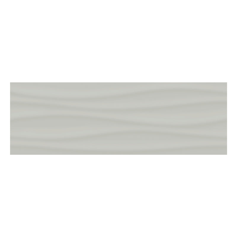 8x24 Tidal Sollenn Light Grey Glass Tile