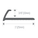 1085 Black 8 ft Tile Edge (12 mm)
