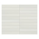 1x6 Strand White Porcelain Matte Mosaic