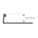 2150 Clear Anodized 8 ft Tile Edge (8 mm)