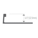 2152 Clear Anodized 12 ft Tile Edge (12.5 mm)