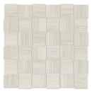 2x2  Chateau Basketweave Strada Ash Polished Glazed Porcelain Mosaic