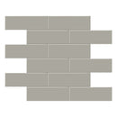 2x6 Architek Taupe Brick Glossy Glazed Porcelain Mosaic
