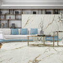 9mm 32x96 Calacatta Oro Porcelain Polished Slab Final Sale