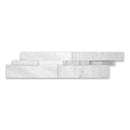 6x24 Bianco Venatino Marble Honed Ledgestone