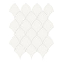 Architek White Scallop Glossy Glazed Porcelain Mosaic