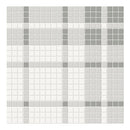 Architek Light Grey Plaid Matte Glazed Porcelain Mosaic