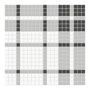 Architek Dark Grey Plaid Matte Glazed Porcelain Mosaic