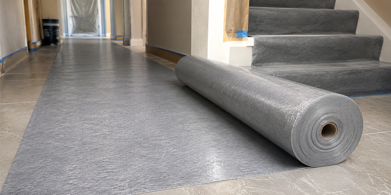 Floor Cover Protection Roll | Self-Adhesive Temporary Floor Protection