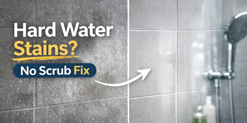 How to Remove Hard Water Stains from Tile: The No-Scrub Guide