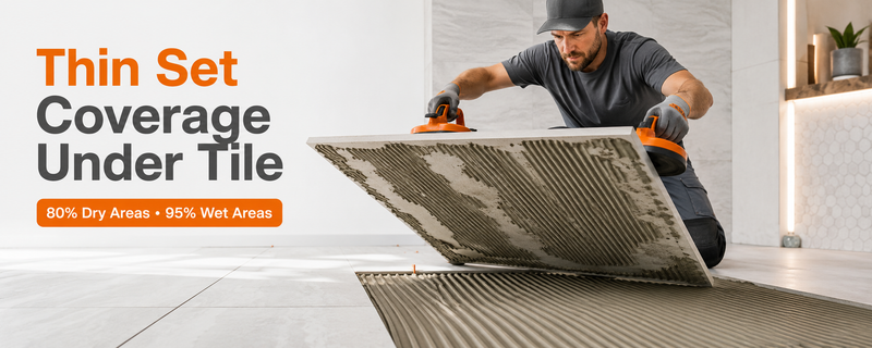 How Much Thin-Set Coverage Do You Need Under Tile?