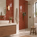 3x12 Nara Burdeos Brown Ceramic Glossy Wall Tile