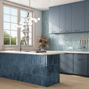 3x12 Tavira Marino Blue Ceramic Glossy Wall Tile