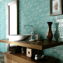 4.4x8.8 Zurbaran Aguamarina Polished Porcelain Wall Tile
