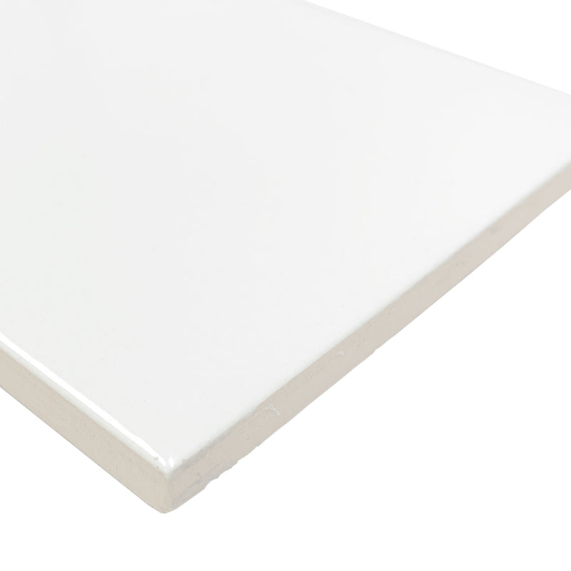4x12 BG White Ice Glossy Ceramic Wall Tile