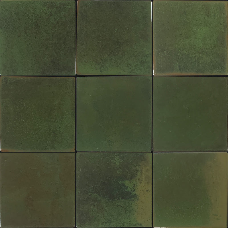 6x6 Manila Verde Glossy Porcelain Wall Tile