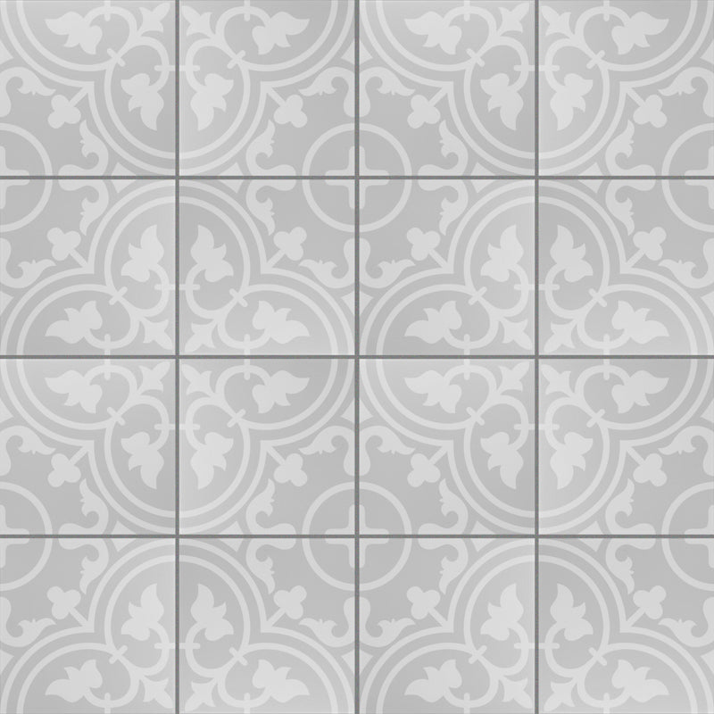 8x8 Marrue Midelt Grey Matte Porcelain Tile