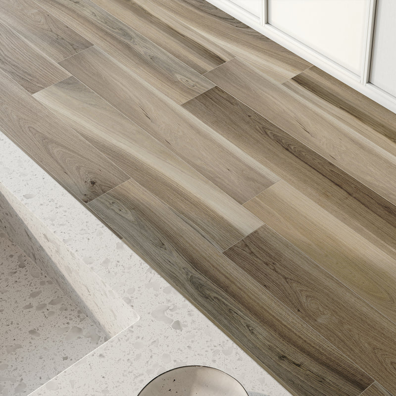 8x48 Elitwood Light Brown Porcelain Matte Tile