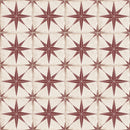 9x9 Orion Decor Red Star Matte Porcelain Tile Final Sale