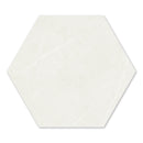 10x10 Hexagon Crete Ivory Polished Porcelain Tile