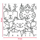 10x10 My Cat White Satin Porcelain Tile