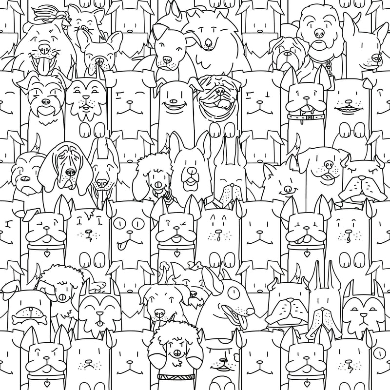 10x10 My Dog White Satin Porcelain Tile