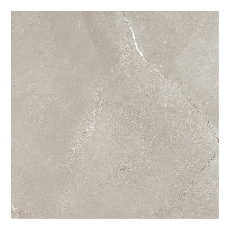 12x12 Klasiko Light Grey Porcelain Matte Tile