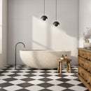 12x12 Renzo Black Matte Porcelain Tile