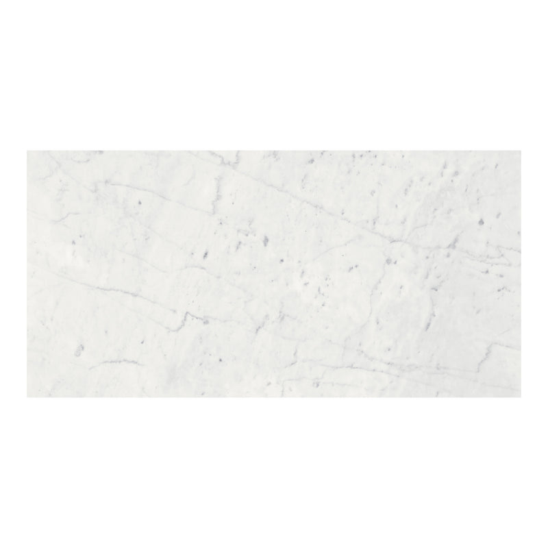 12x24 Eternity White Honed Marble Tile