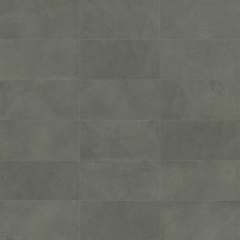 12x24 Locale Carbon Matte Pressed Glazed Porcelain Tile