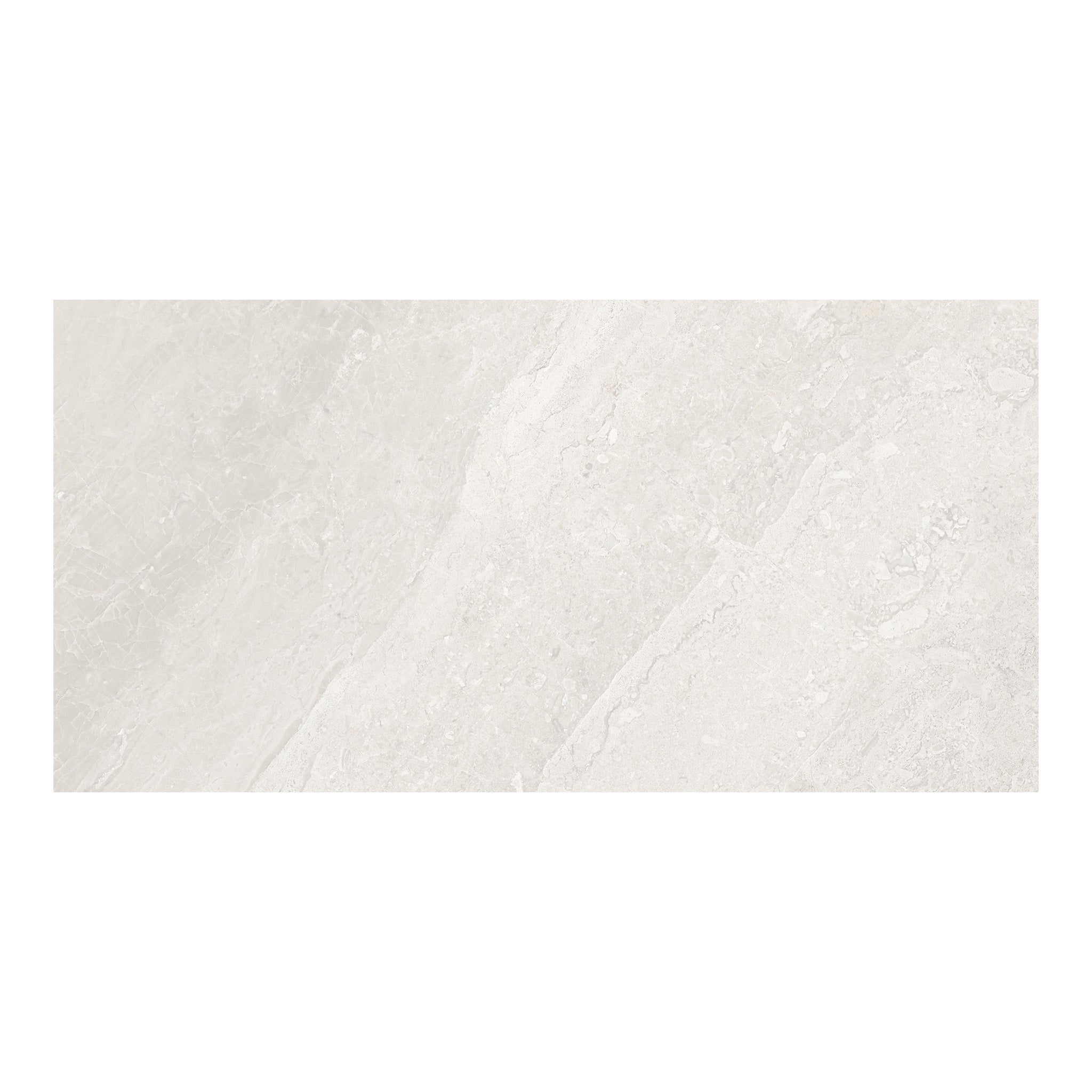 12x24 Lumino Ivory Pressed Glazed Porcelain Tile