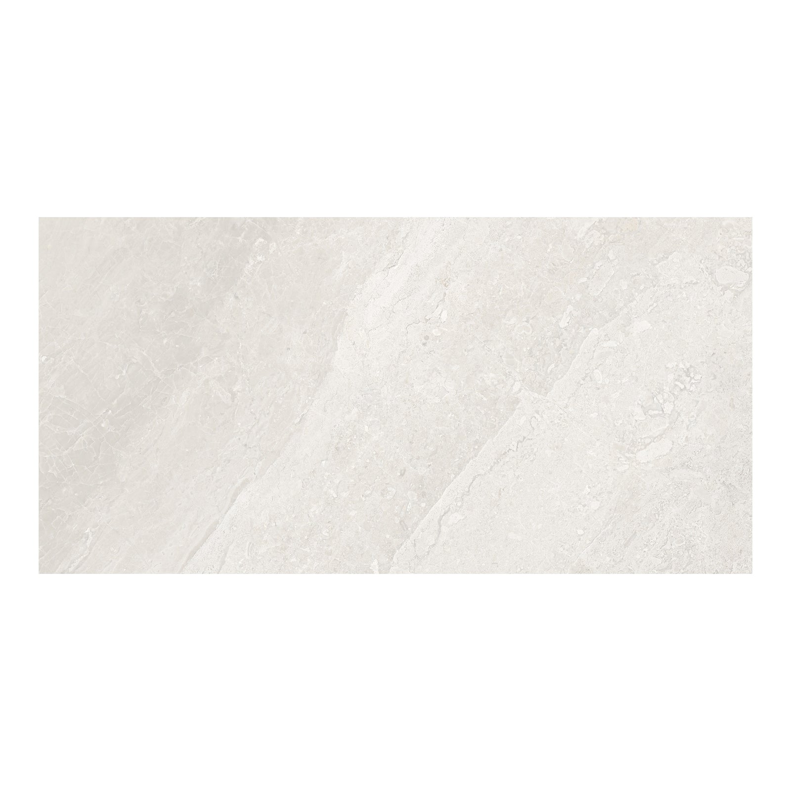12x24 Lumino Ivory Pressed Glazed Porcelain Tile