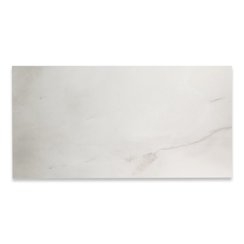 24x48 La Mallorca Milano Acadia White Polished Porcelain Tile (32 CT/PA)