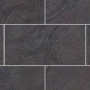 12x24 Geology Stone Black Porcelain Polished Tile (36 CT/PA)