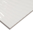 12x36 Brooklyn White Glossy Decor Ceramic Wall Tile  (60 CT/PA)