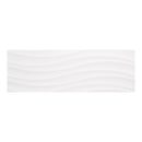 12x36 Gentle Waves White Glazed Ceramic Wall Tile