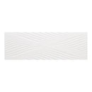 12x36 Donna Wave Decor White Glazed Ceramic Wall Tile